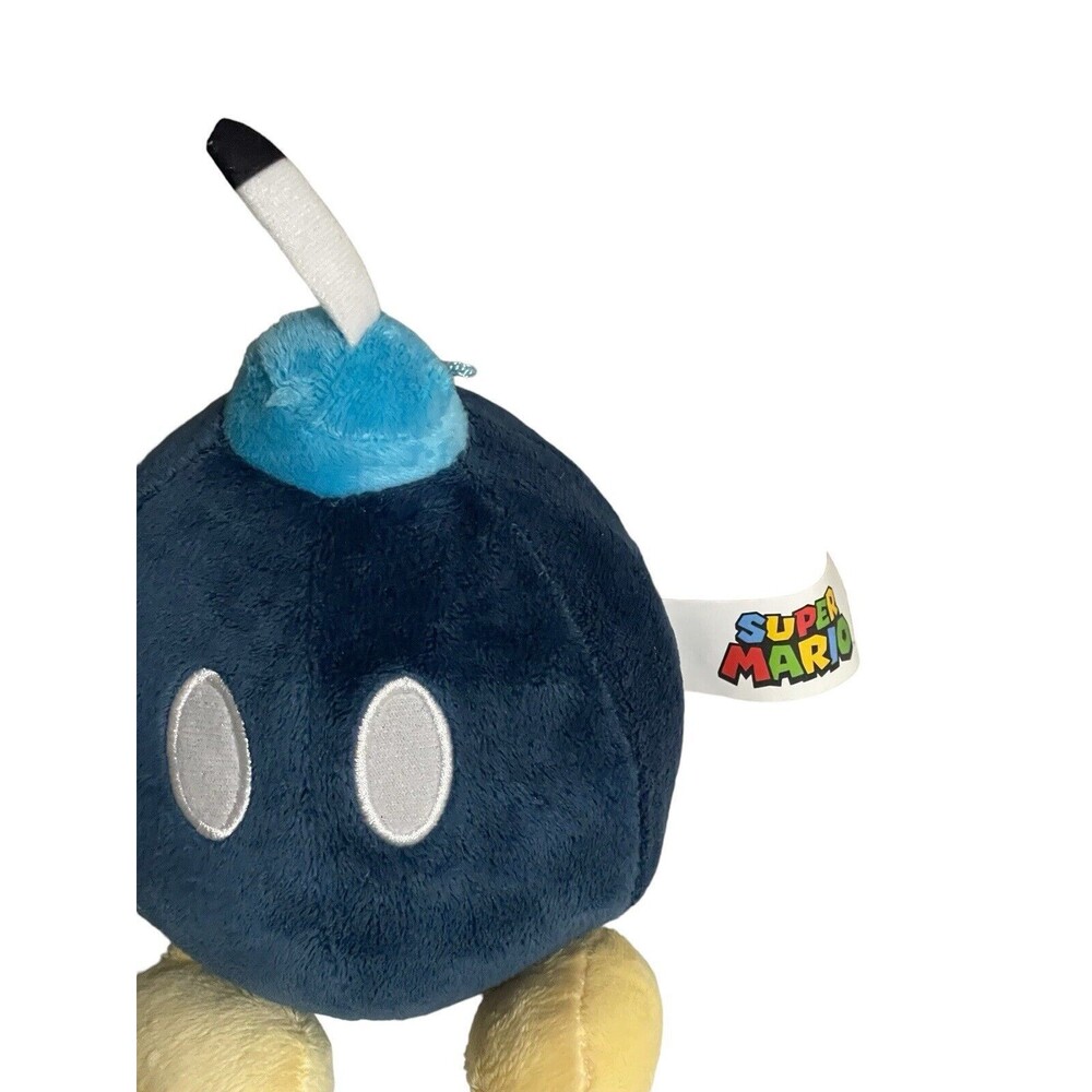 Nintendo 2017 Super Mario Bob-Omb Bomb Plush Stuffed Animal Little Buddy 5.5" - Picture 6 of 9